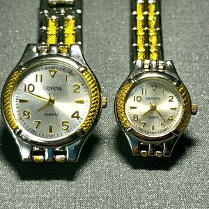 His and Hers Geneva Quartz Watches